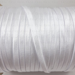 Lamówka makaron atłasowa biel 75m 2443 Lamówka makaron atłasowa biel 75m 2443