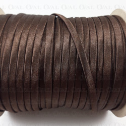 Lamówka makaron atłasowa brąz 69m 3608 Lamówka makaron atłasowa brąz 69m 3608