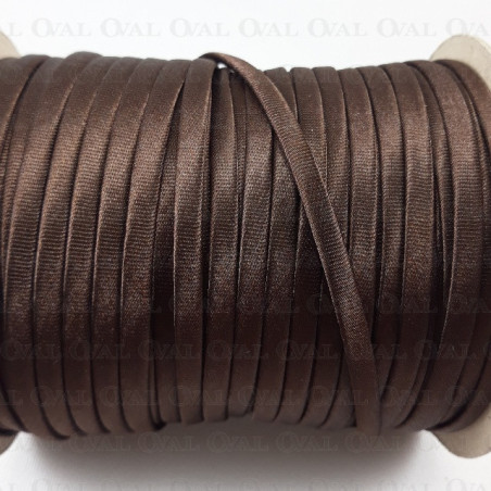 Brown satin cord trim 69m 3608