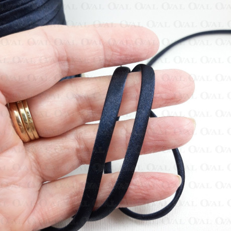 Navy blue satin piping cord 78m 3349