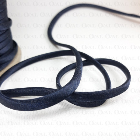 Navy blue satin piping cord 78m 3349