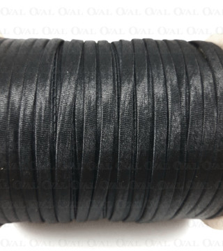Bias tape satin black 70m 3787