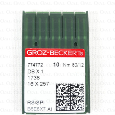 Super sharp industrial lockstitch needles, thin shank, 10 pcs 4793