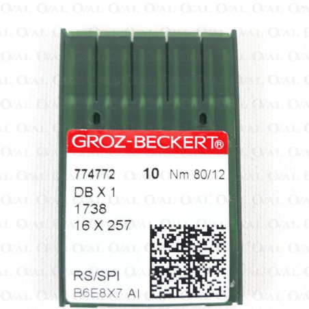 Super sharp industrial lockstitch needles, thin shank, 10 pcs 4793