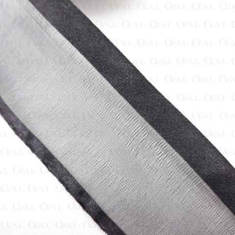 Tasiemka szyfonowa 40mm/30yard czerń  1918