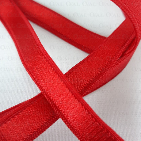 12mm/1m strap elastic, red 4809 E