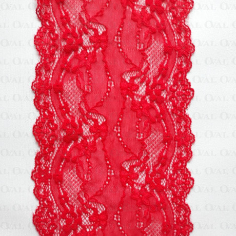 Koronka elastyczna 130mm/1m   czerwień 4812