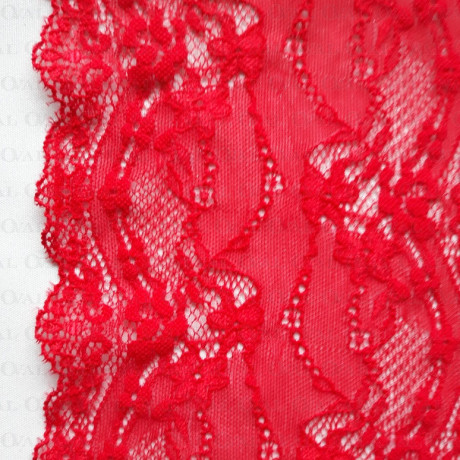 Elastic lace 130mm/1m red 4812