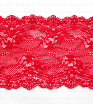 Koronka elastyczna 130mm/1m   czerwień 4812