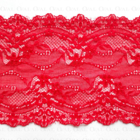 Elastic lace 130mm/1m red 4812