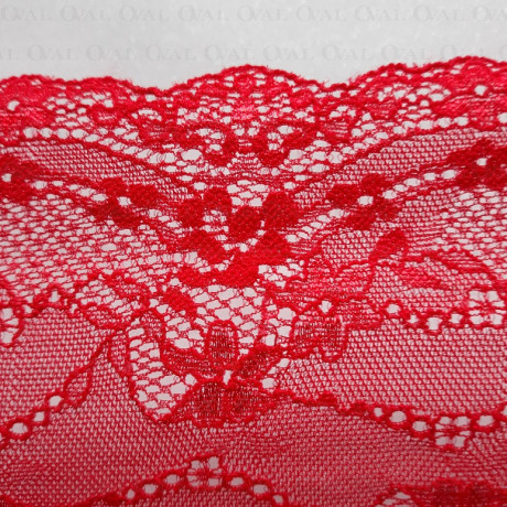 Elastic lace 130mm/1m red 4812
