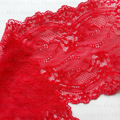 Elastic lace 130mm/1m red 4812