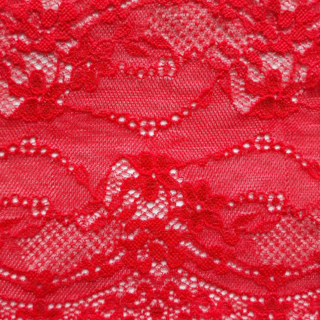 Elastic lace 130mm/1m red 4812