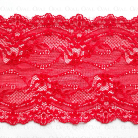 Elastic lace 130mm/1m red 4812