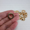 Stainless eyelets 10mm / 100 or 500 pcs flat gold 4818