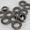 Stainless eyelets 10mm / 100 or 500 pcs dark nickel FLAT 4820