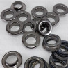Stainless eyelets 10mm / 100 or 500 pcs dark nickel FLAT 4820