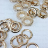 Stainless steel eyelets 12mm / 100 or 500 pcs gold FLAT 4823