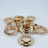 Stainless steel eyelets 12mm / 100 or 500 pcs gold FLAT 4823