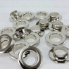 Oczka stalowe 10mm/200szt   rebrne PŁASKIE 4819