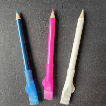 Kredka krawiecka z pędzelkiem - 9 cm Różne kolory (1 szt.)