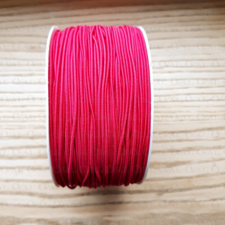 Round raspberry elastic 1mm / 5 or 50m 4829