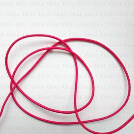 Round raspberry elastic 1mm / 5 or 50m 4829