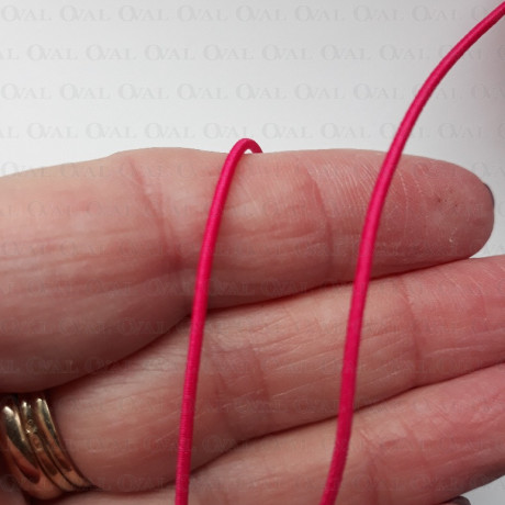 Round raspberry elastic 1mm / 5 or 50m 4829