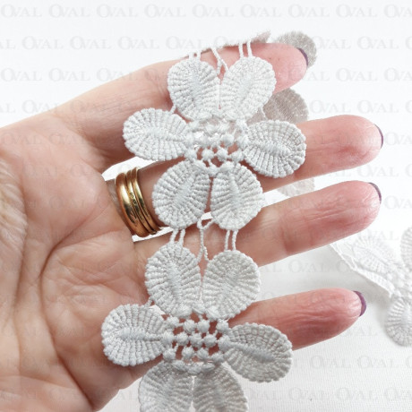 50mm grey lace /1m 4830