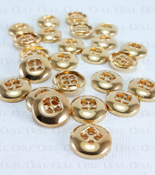 Metal button 11.4mm/100pcs 4831
