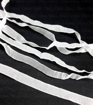 Chiffon elastic 6mm /200m white 4835