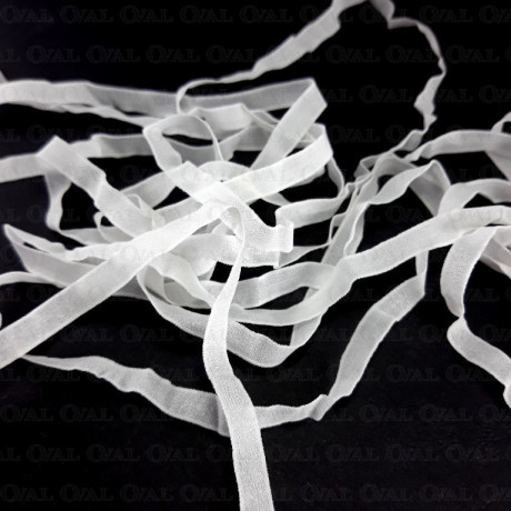 Chiffon elastic 6mm /200m white 4835