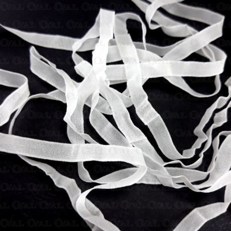Chiffon elastic 6mm /200m white 4835
