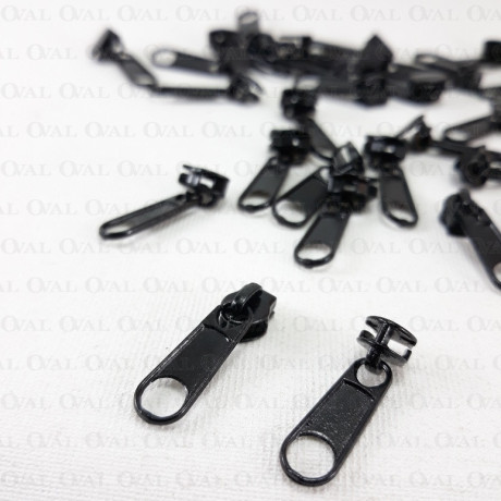 Slider for bedding tape, 10 pcs or 1000 pcs, metal with end piece 4841