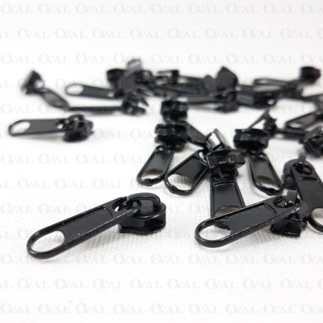 Slider for bedding tape, 10 pcs or 1000 pcs, metal with end piece 4841