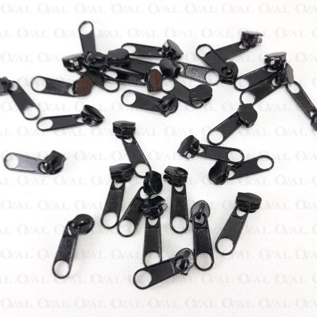 Slider for bedding tape, 10 pcs or 1000 pcs, metal with end piece 4841