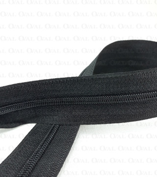 Taśma suwakowa  3 /1m  czarna 4843