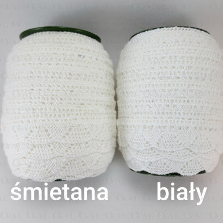 Koronka bawełniana 20mm/25m biała 4851