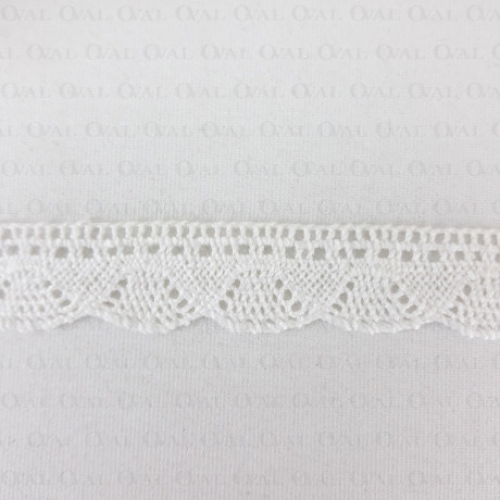 Koronka bawełniana 20mm/25m biała 4851