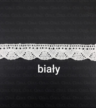 Cotton lace 20mm/25m white 4851