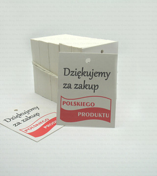 Label" "Thank you for purchasing a POLISH PRODUCT" 10 or 200 pieces 1347