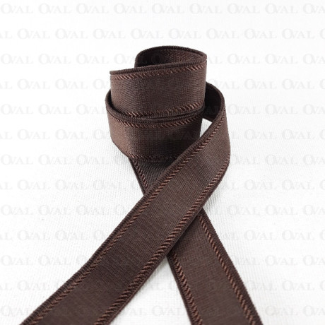 15mm strap elastic / 1m brown 4859 E
