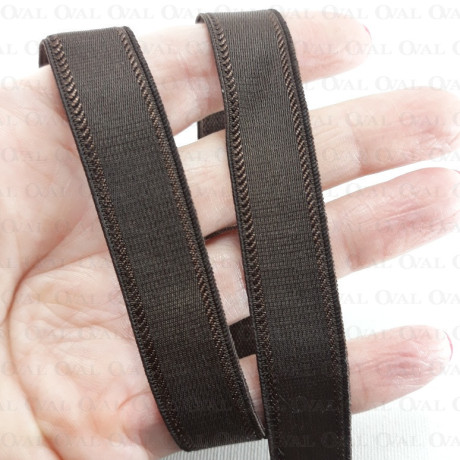 Guma ramiączkowa 15mm/1m brąz 4859 E