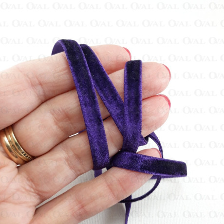 Aksamitka  6mm/25yard fiolet 4866