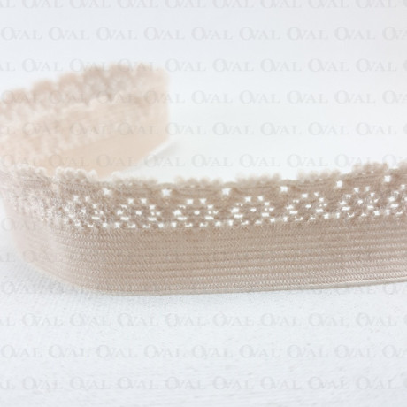 18mm/1m beige lingerie elastic 4867