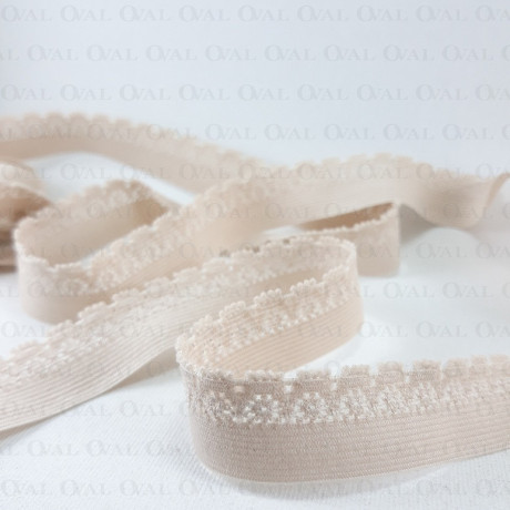 18mm/1m beige lingerie elastic 4867