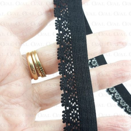 Guma bieliżniana 18mm/1m czarna 4868