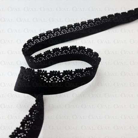 Black lingerie elastic 18mm/1m 4868