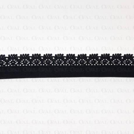 Guma bieliżniana 18mm/1m czarna 4868