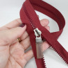 Burgundy double-slider zips 60cm 4881